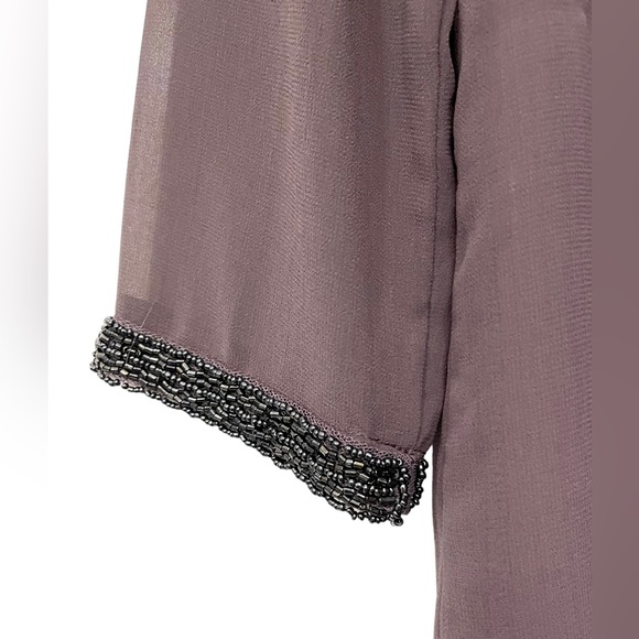 Criss Cross: Mauve / Lavender A-Line Dress - Picture 6 of 10